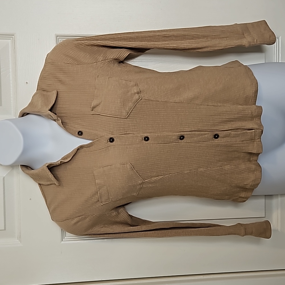 Banana Republic Tan Button Down Shirt